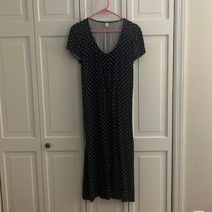 Old Navy M size navy polka dot dress